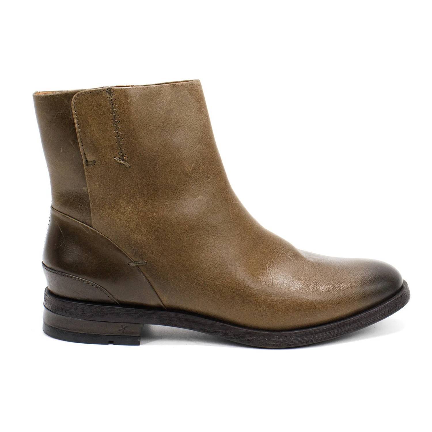 New Franco Sarto Women's Mist Zip Up Ankle Boots In Olive Leather